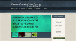 Desktop Screenshot of calvarychapel-foothills.com